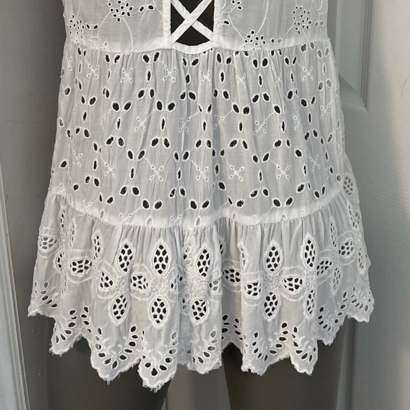 NWOT AMERICAN EAGLE EYELET BLOUSE Sz M - Picture 6 of 7